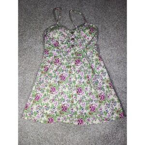 Purple Snow Cottagecore Floral Sundress | Size Large